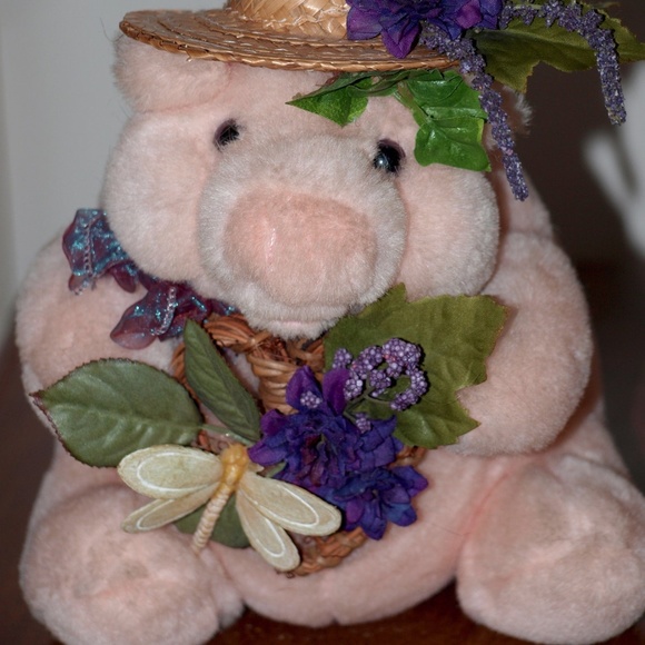 ig, Hand Embellished Stuffed Animal, ADORABLE, dragonfly, flowers, nursery room - Picture 5 of 8